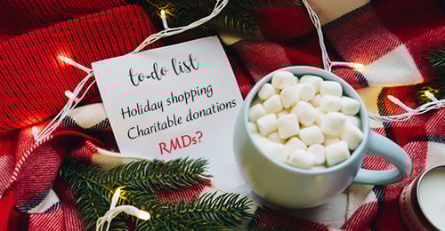 holiday shopping charitable donations RMDs
