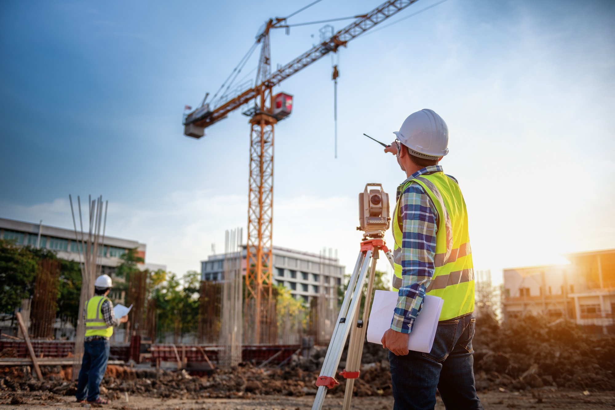 Surveyor-equipment.-Surveyoru2019s-telescope-at-construction-site-or-Surveying-for-making-contour-plans-is-a-graphical-representation-of-the-lay-of-the-land-startup-construction-work.-1334138265_2123x1417
