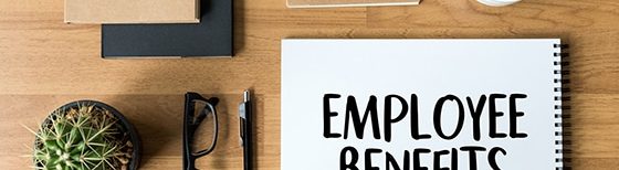 employee benefits on notebook