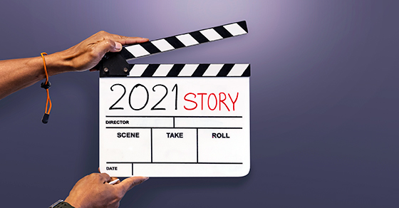 2021 story clapperboard