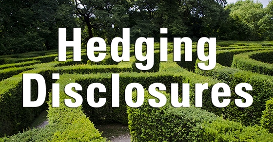 Public companies should disclose stock hedging policies