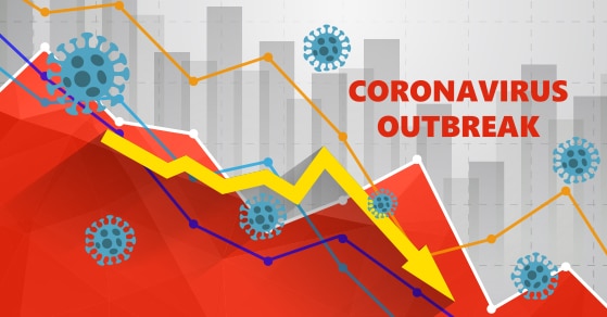 coronavirus outbreak trending down graph