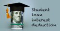 student loan interest deduction graphic
