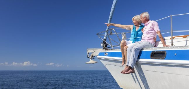 seniors sitting on boat retirement saving