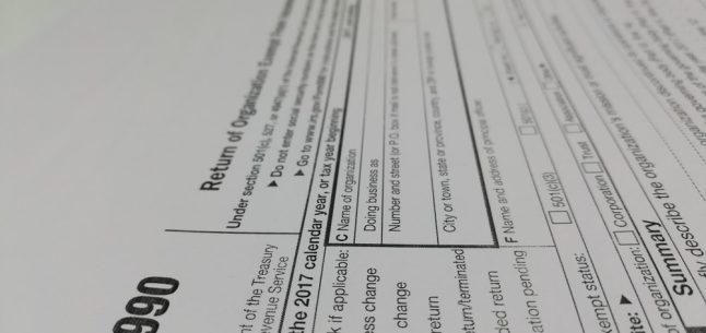 filling out 401c3 nonprofit tax forms